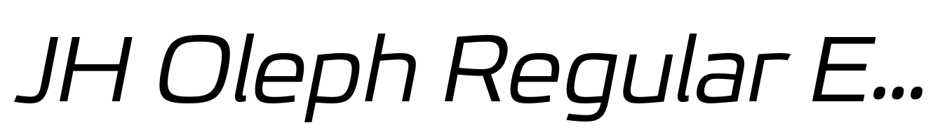 JH Oleph Regular Expanded Italic